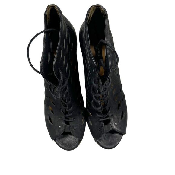 Paul Green Catalina Perforated Lace Up Leather Ankle Booties Boots Womens Size U - Picture 3 of 10